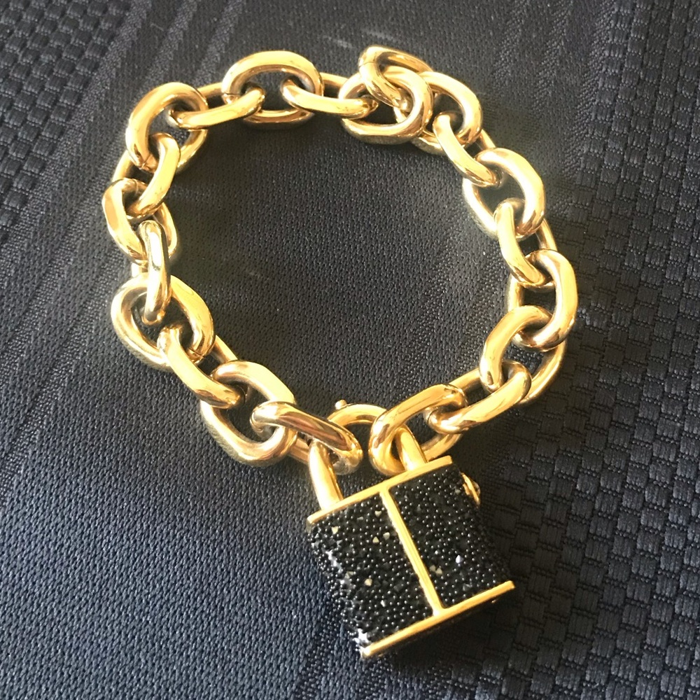 Henri Bendel Lock & Chain Bracelet